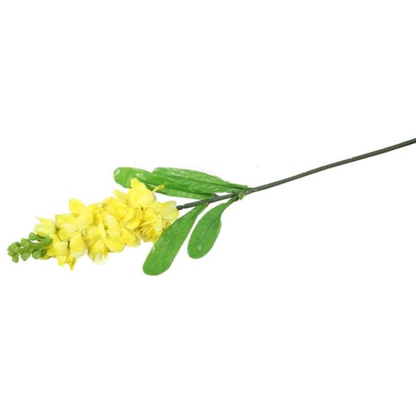 Kunstig gul marmorblomstgren - 55 cm