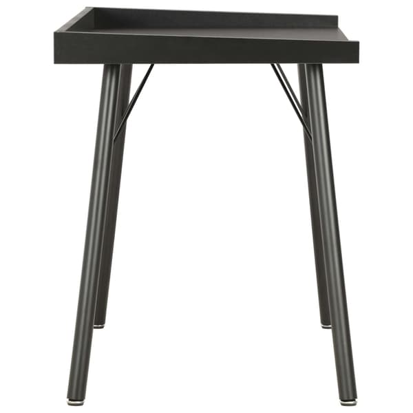 vidaXL skrivebord, sort, 90 x 50 x 79 cm