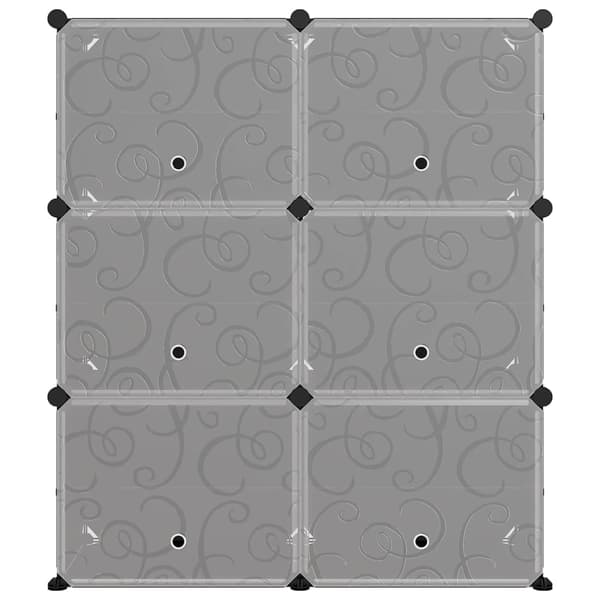 vidaXL skohylde sort 84,5x31x93,5 cm PP