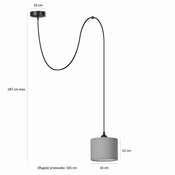 Tornado PAM1 lampa grå