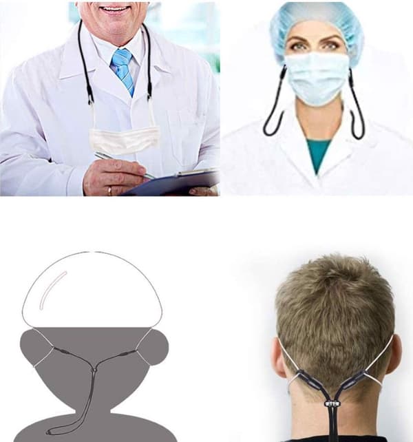 Förlängningsrem för öronsmärtlindring, mask, 4