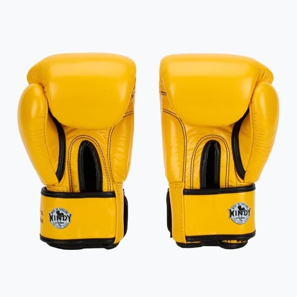 Windy Classic Boxningshandskar i Äkta Läder 16OZ Gula