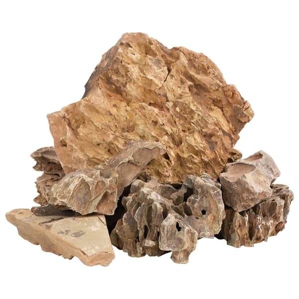 vidaXL Drakstenar, 25 kg, bruna, 5-30 cm