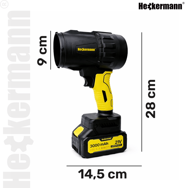 Heckermann Basic AJDM20v2 Mini batteridrevet blæser