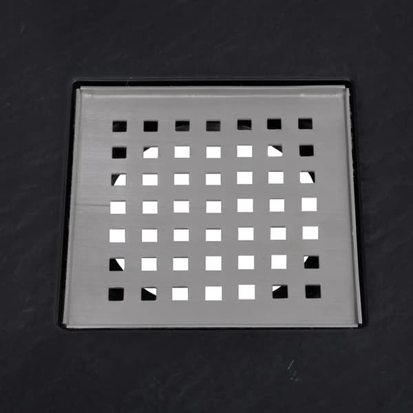 vidaXL brusekar, SMC, sort, 90 x 90 cm
