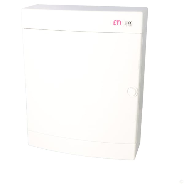 Utanpåliggande fördelningscentral 24 moduler IP40 vit dörr ECT24PO-s