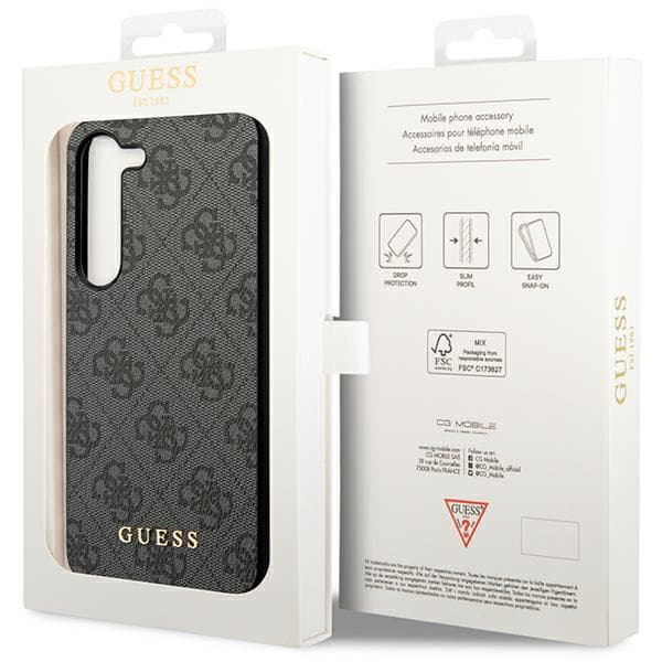 Guess 4G Charms Collection cover til Galaxy A35, sort