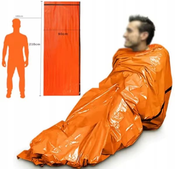 TERMOSOVEPOSE VANDTÆT OVERLEVELSESTÆPPE 200x90cm