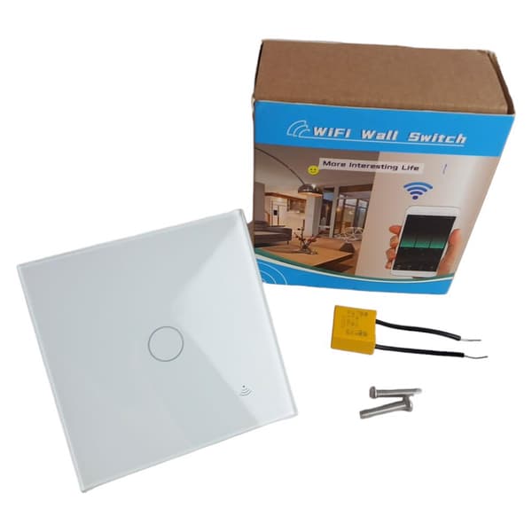 Ljusströmbrytare Vit Panel 300W Wifi