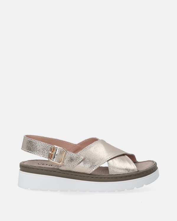 Damesandaler i guld Damesandaler i guld 36