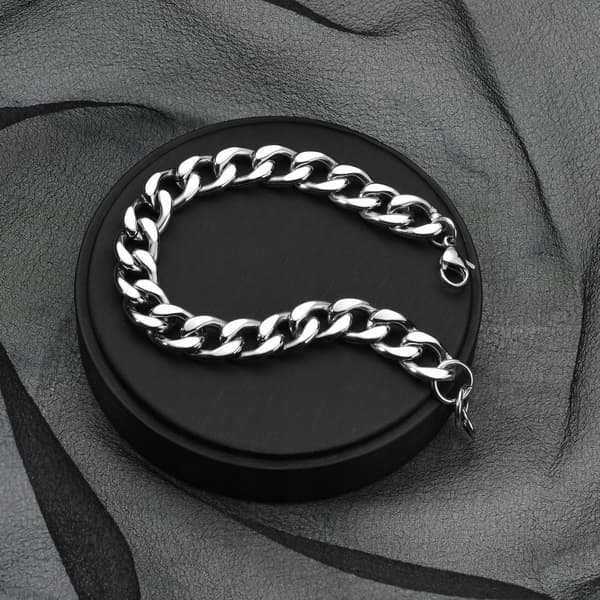 DIAMANT Sølv Herrearmbånd 19cm Armbånd + GRATIS