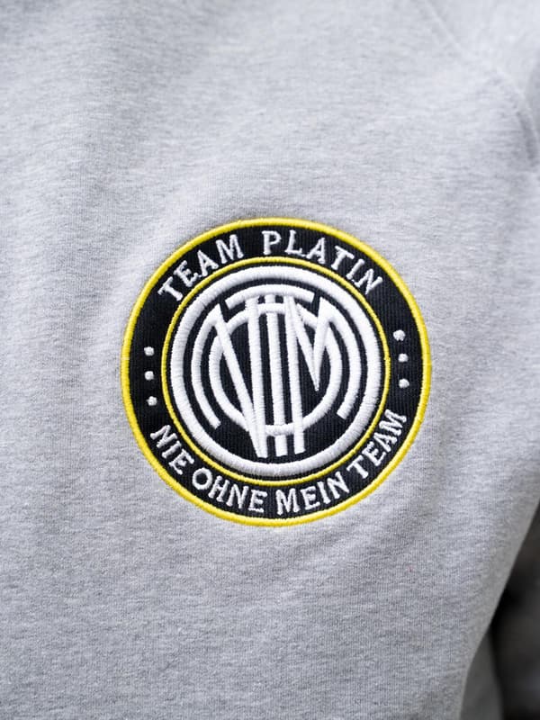 Grå MyStars Circle Logo-huvtröja för män, M