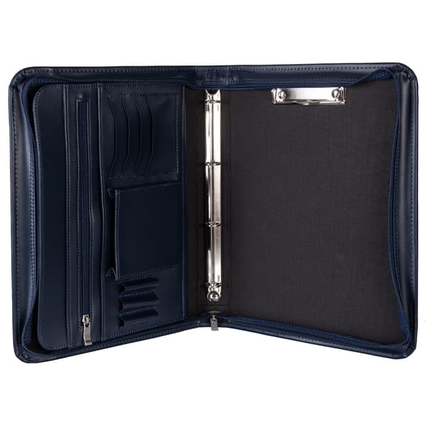 Elegant A4 Tizano BW05-mappe - konferencebord med ringe og klips
