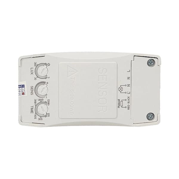 Mikrovågsrörelsesensor med extern skymningssensor 360° 1200W