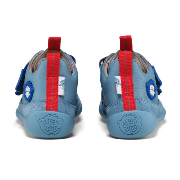 Affenzahn Halbschuh Børnesko Læder Buddy Shark (00428-30211) 32.0