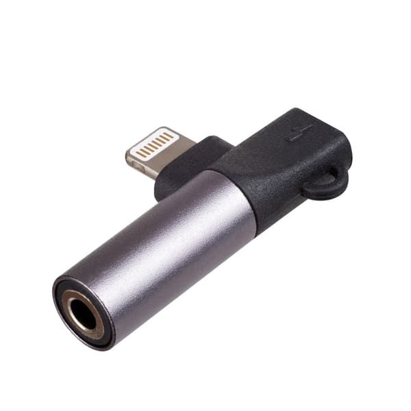 Akyga AK-AD-63 Lightning mini-jack 3,5 mm-adapter ljudsplitter