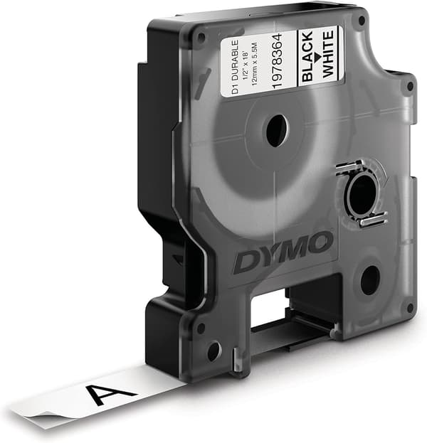Dymo Label 1978364 svart på vit etikettejp