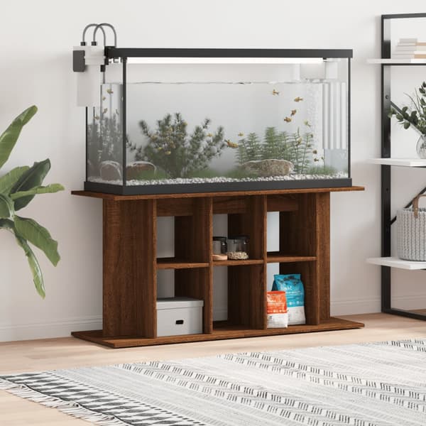 vidaXL akvarieskab brunt egetræ 120x40x60 cm