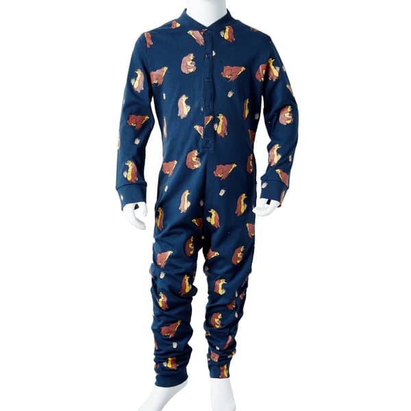 Barnpyjamas i ljus denimblå, 92