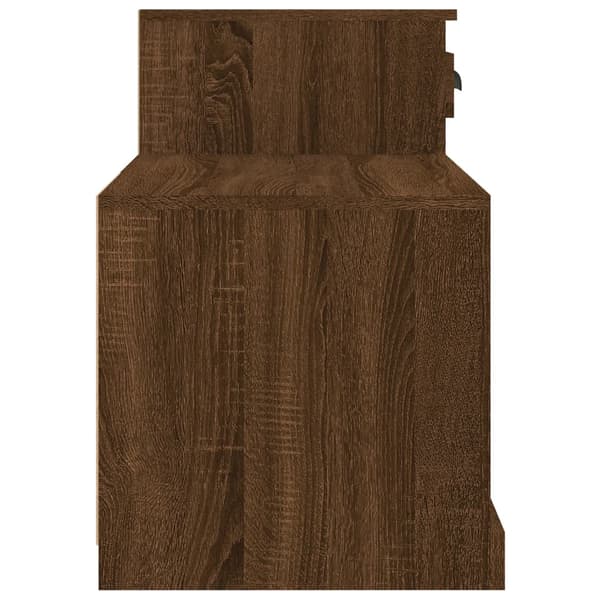 vidaXL skoskab brunt egetræ 100x42x60 cm