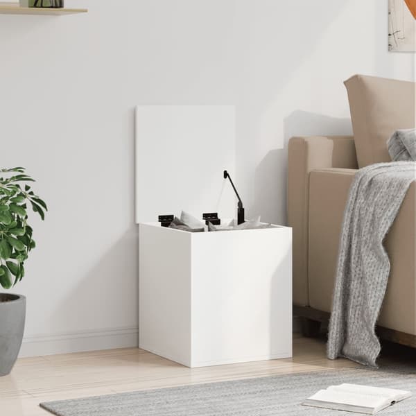 vidaXL kommode, hvid, 40x42x46 cm, træbaseret materiale
