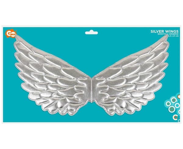 Hopeiset siivet 45,3x21cm