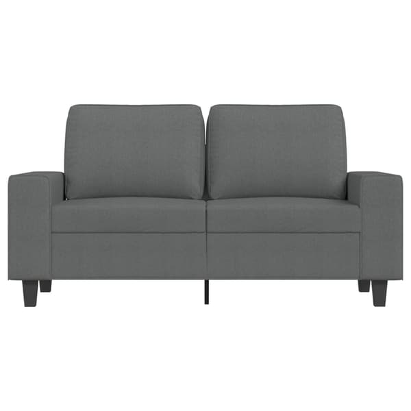 vidaXL 2-sitssoffa mörkgrå 120 cm tygklädsel