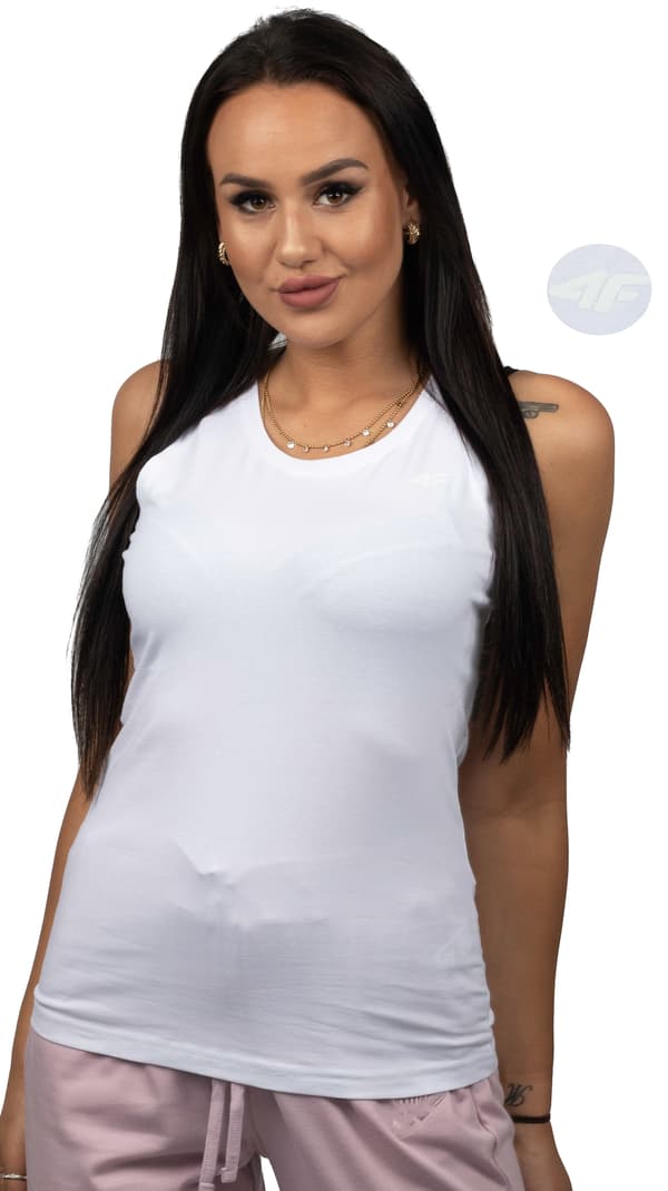 4F TOP vit bomullslinne R-XS