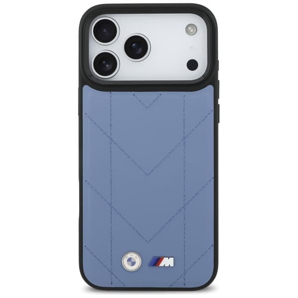 BMW M Quiltet Logo MagSafe-cover til iPhone 17 Pro Max Blå