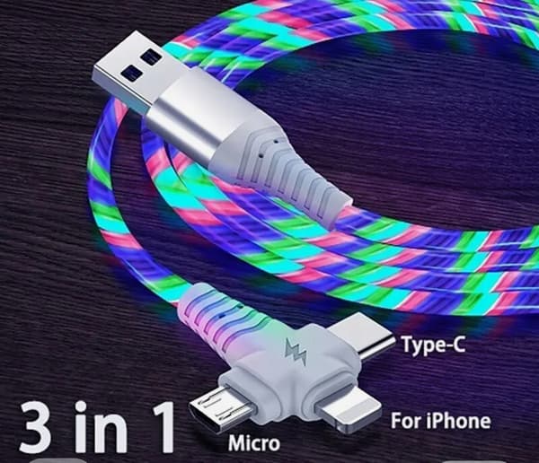PUHELINKAAPELI 3IN1 MICRO USB USB-C APPLE 200CM VALOISEVA