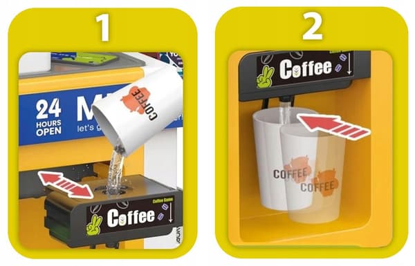 [pakb] Supermarked Cafe 2 i 1 til børn LED lyd 46 stk. Z3144