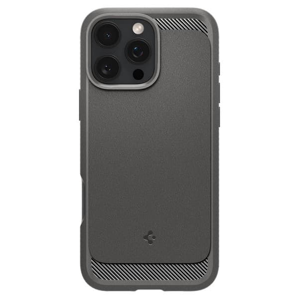 Spigen Rugged Armor iPhone 16 Pro Max 6.9" harmaa/harmaa ACS07987