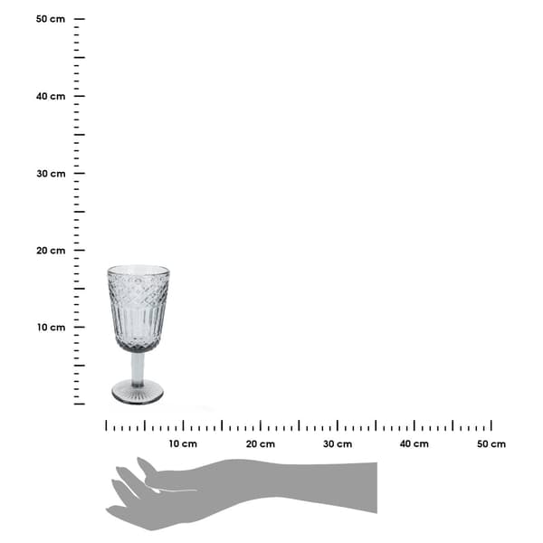 300 ml viinilasi - savunharmaa