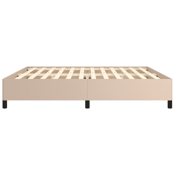 vidaXL sengestel cappuccino 200x200 cm kunstlæder