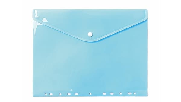 A4 PP kuvertmappe, hængende, pastelblå