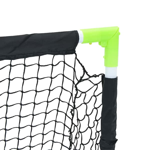 vidaXL foldbart fodboldmål til børn, sort, 90x64x64 cm