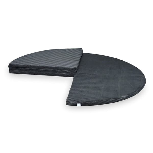 Rund vikmatta, diameter 160, Corduroy Grafit