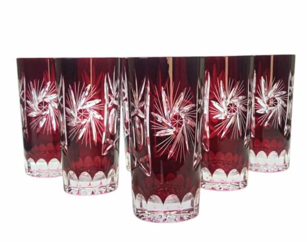 Ruby Crystal Vandglas 320ml Olivenkværn