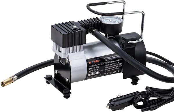 12V bildækpumpe, luftkompressor til biler, KATSU