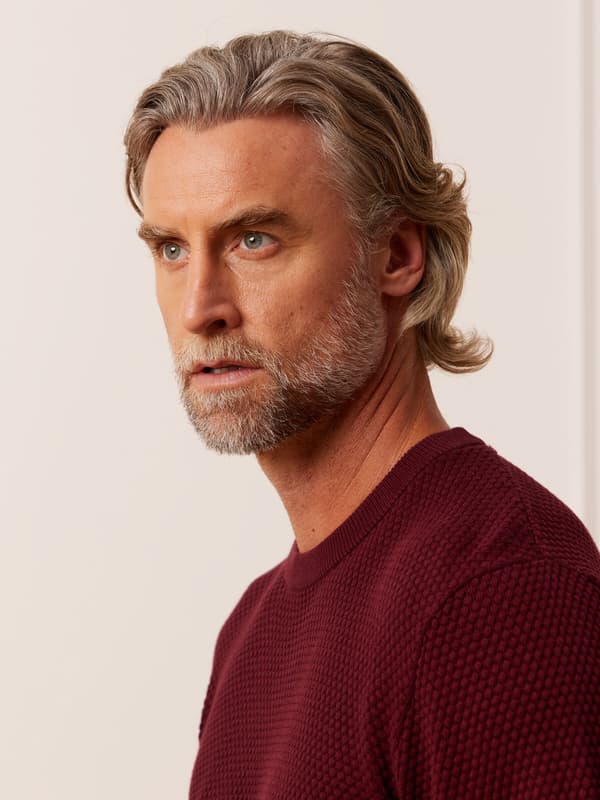 Bordeauxrød sweater BICKNELL M