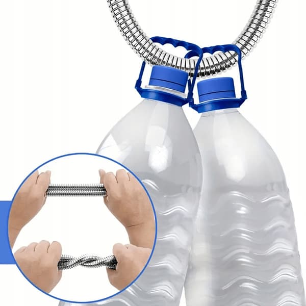 Förlängbar duschslang 180 - 200 cm för handdusch, kromstål