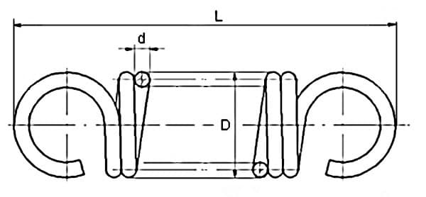 Spændingsfjeder 0,5x6,5x20 galvaniseret