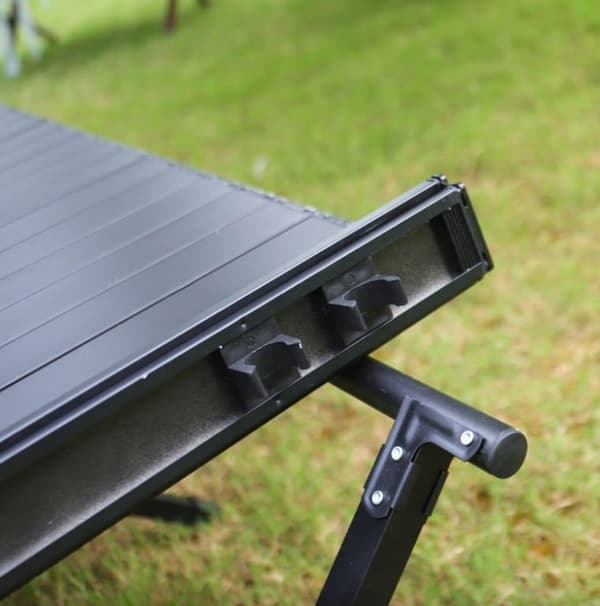 hopfällbart trädgårdsbord, campingbord, 90x60cm, kompakt