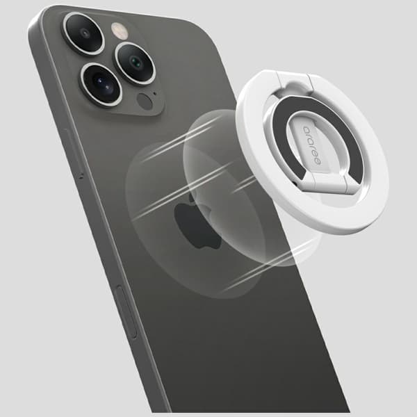 Ringställ Araree A-Ring MagSafe GripTok vit