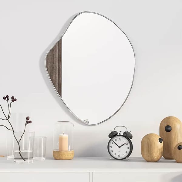 vidaXL Väggspegel, Silver, 50x40 cm