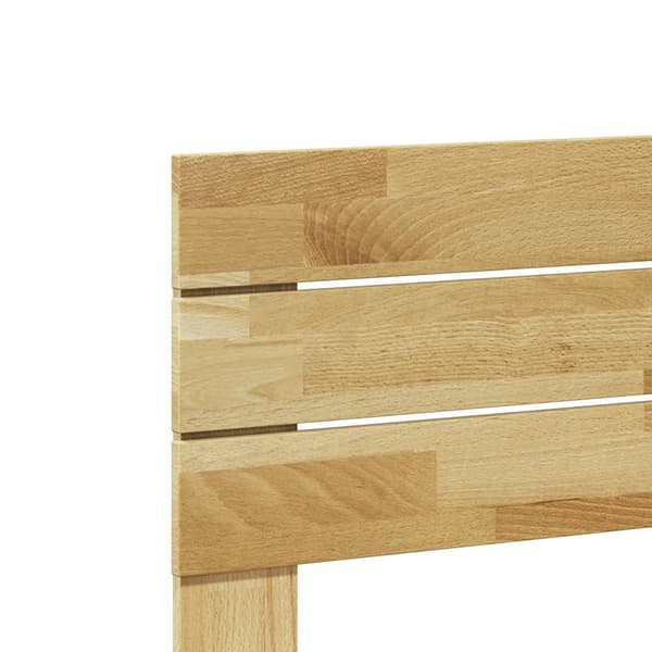 vidaXL sengegavl 90 cm massivt egetræ