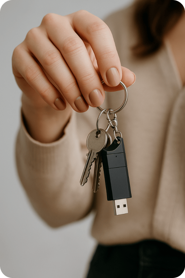 Diktafon i et USB-drev LU06