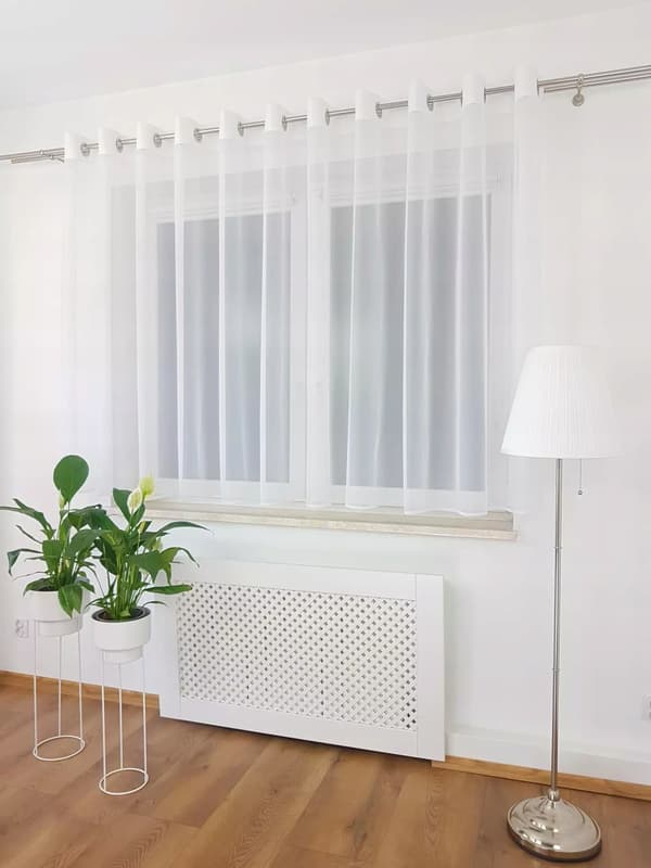 Valmis voile-verho silmukoilla 400x150cm