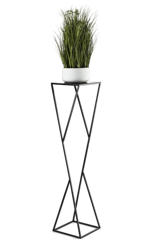 Moderni LOFT musta kukkateline 100 cm