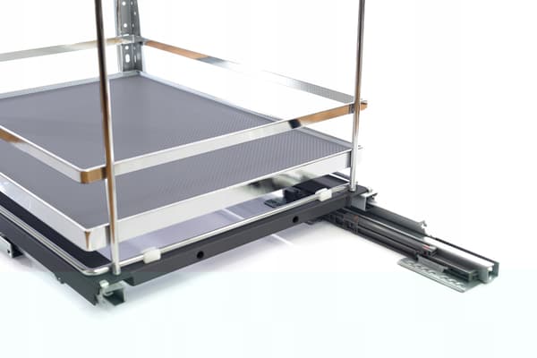 Lastkorg 40 TMY antracit krom mjukstängande 400 mm solid botten